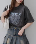 Remind me and forever(リマインドミーアンドフォーエバー) キラキラお花刺しゅうBigTシャツ
