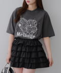 Remind me and forever(リマインドミーアンドフォーエバー) キラキラお花刺しゅうBigTシャツ