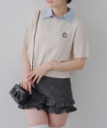 NICE CLAUP / OLIVE des OLIVE OUTLET(ナイスクラップ  / オリーブ デ オリーブ アウトレット) 【RMAF】【衿を付け替えれる！】3WAYケーブルニット