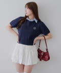 NICE CLAUP / OLIVE des OLIVE OUTLET(ナイスクラップ  / オリーブ デ オリーブ アウトレット) 【RMAF】【衿を付け替えれる！】3WAYケーブルニット