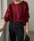 CAPRICIEUX LE'MAGE(カプリシュレマージュ) 【前後2WAY】もちふわ2WAYスキッパーニット