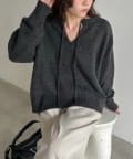 CAPRICIEUX LE'MAGE(カプリシュレマージュ) 【前後2WAY】もちふわ2WAYスキッパーニット