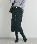 un dix cors(アンディコール) 《トレンドライクに◎》フロントジップチェックナロースカート