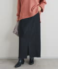 un dix cors(アンディコール) 《大人カジュアルに◎》裾フリンジデニムスカート