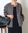 Jena　espace merveilleux(ジェナ　エスパスメルヴェイユ) Wフェイスシャギージャケット