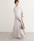 natural couture(ナチュラルクチュール) 【WEB限定】フロントZIPダンボールワンピース