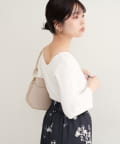 natural couture(ナチュラルクチュール) 【ako】前後2WAY7分袖リブニット
