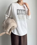 DOUDOU(ドゥドゥ) 【WEB限定】ロゴオーガンジーロンTEE