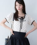 one after another NICE CLAUP(ワンアフターアナザー ナイスクラップ) ドットホルターネックカットソー