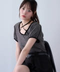 one after another NICE CLAUP(ワンアフターアナザー ナイスクラップ) ドットホルターネックカットソー