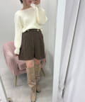 natural couture(ナチュラルクチュール) WEB限定／【canami】プリーツショートパンツ