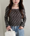 NICE CLAUP / OLIVE des OLIVE OUTLET(ナイスクラップ  / オリーブ デ オリーブ アウトレット) 【one after another】シャーリング長袖
