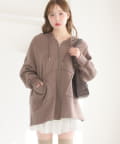 one after another NICE CLAUP(ワンアフターアナザー ナイスクラップ) 【WEB限定】ビッグシルエットジップパーカー／裏毛