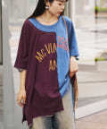 CIAOPANIC TYPY(チャオパニックティピー) etsintaリメイクカレッジアシメオーバーtee