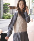 un dix cors(アンディコール) 《大人フェミニンなムードに◎》フェザーニットタンク