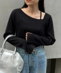 CIAOPANIC TYPY(チャオパニックティピー) W【WEB限定】アシメネックリブロンTee