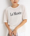 NOLLEY'S(ノーリーズ) シアートリコットベロアプリントTシャツ