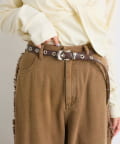 w closet(ダブルクローゼット) 【25AW】フラワーモチーフベルト