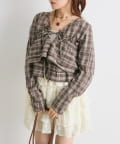 w closet(ダブルクローゼット) 【25AW】マルチウェイ長袖ブラウス