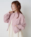 w closet(ダブルクローゼット) 【25AW/4色展開】フリルフーディーピーチシャツ