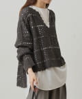 PUAL CE CIN(ピュアルセシン) クロシェットスキッパーニット