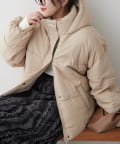 NICE CLAUP / OLIVE des OLIVE OUTLET(ナイスクラップ  / オリーブ デ オリーブ アウトレット) 【RMAF】裾ラウンドフェークダウン
