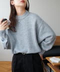 DISCOAT(ディスコート) 【WEB限定】モヘヤタッチラメニット