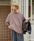 OUTLET(アウトレット) 【Kastane】ハンドプロセスドダメージボーダーロングスリーブTシャツ