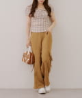 NICE CLAUP / OLIVE des OLIVE OUTLET(ナイスクラップ  / オリーブ デ オリーブ アウトレット) 【RMAF】リボンカーゴパンツ