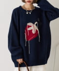 w closet(ダブルクローゼット) 【お気に入り総選挙対象アイテム/WEB限定カラーあり】アソートBIGニット