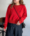 CPCM(シーピーシーエム) 【U.S. POLO ASSN.】クロップド裏毛プルオーバー