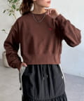CPCM(シーピーシーエム) 【U.S. POLO ASSN.】クロップド裏毛プルオーバー