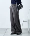 OUTLET(アウトレット) 【w closet】ストライプラインパンツ