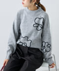 OUTLET(アウトレット) 【w closet】コードレースニットプルオーバー