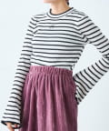 OUTLET(アウトレット) 【w closet】リボン刺繍リブニット