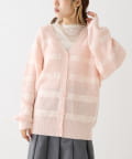 OUTLET(アウトレット) 【w closet】リボンビッグカーディガン