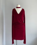 OUTLET(アウトレット) 【Pasterip】Sheer rib tie tunic
