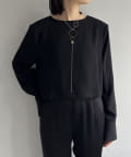 OUTLET(アウトレット) 【Pasterip】Acetate power shoulder top