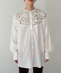 OUTLET(アウトレット) 【Pasterip】Battenberg lace western shirt