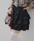 NICE CLAUP / OLIVE des OLIVE OUTLET(ナイスクラップ  / オリーブ デ オリーブ アウトレット) 【RMAF】ベロアティアードスカート