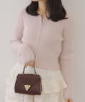 NICE CLAUP / OLIVE des OLIVE OUTLET(ナイスクラップ  / オリーブ デ オリーブ アウトレット) 【RMAF】ラメフェザーWZIPニット