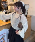 mline(エムライン) 【@moka.com_企画】シアーニットワンピセット