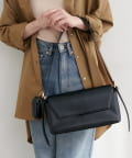 natural couture(ナチュラルクチュール) リップケース付き横長ショルダーBag