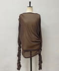 Pasterip(パセリ) Gathering sheer top