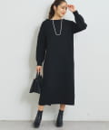 un dix cors(アンディコール) 《大人可愛い主役級アイテム◎》2WAYボートネックリボンニットワンピ