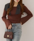 NICE CLAUP / OLIVE des OLIVE OUTLET(ナイスクラップ  / オリーブ デ オリーブ アウトレット) 【RMAF】肩リボンニットTOPS