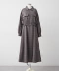 NICE CLAUP / OLIVE des OLIVE OUTLET(ナイスクラップ  / オリーブ デ オリーブ アウトレット) 2セットアイテム【RMAF】裾ギャザージャケット+キャミワンピ