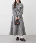 NICE CLAUP / OLIVE des OLIVE OUTLET(ナイスクラップ  / オリーブ デ オリーブ アウトレット) 2セットアイテム【RMAF】裾ギャザージャケット+キャミワンピ