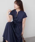 Remind me and forever(リマインドミーアンドフォーエバー) スキッパーフレンチタックワンピース