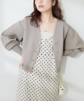 natural couture(ナチュラルクチュール) 【WEB限定】プチプラハトメバー釦カーデ